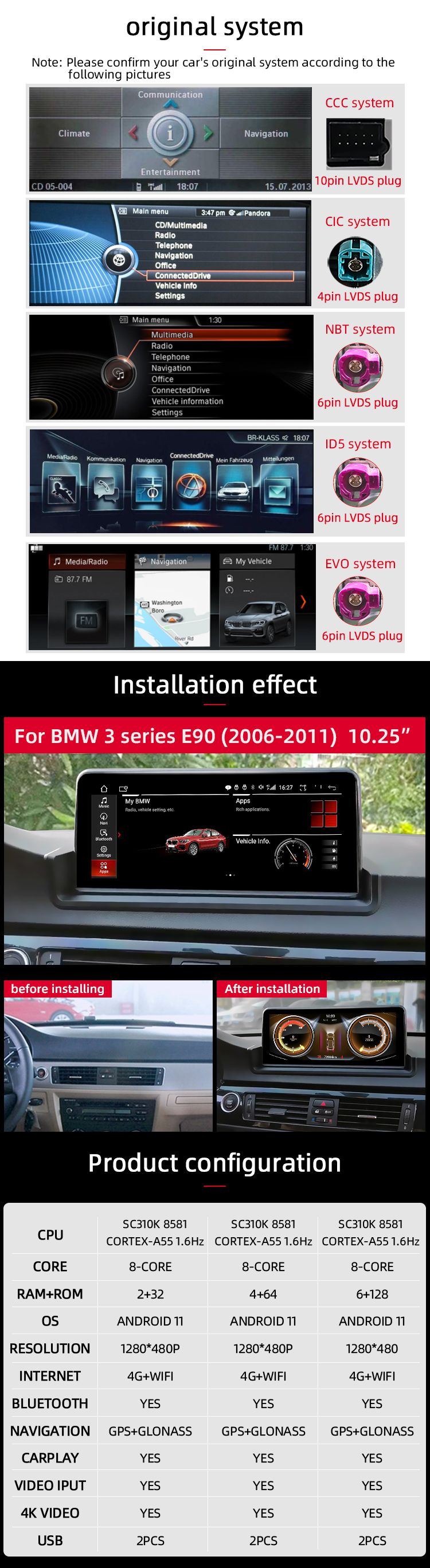 BMW 3Series E90 E91 E92 E93 06-11