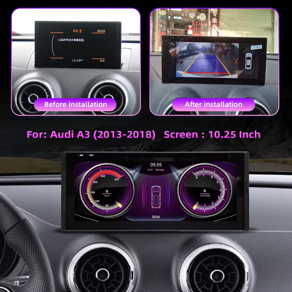 Audi A3 8P 8v 2013 - 2018 10.25''