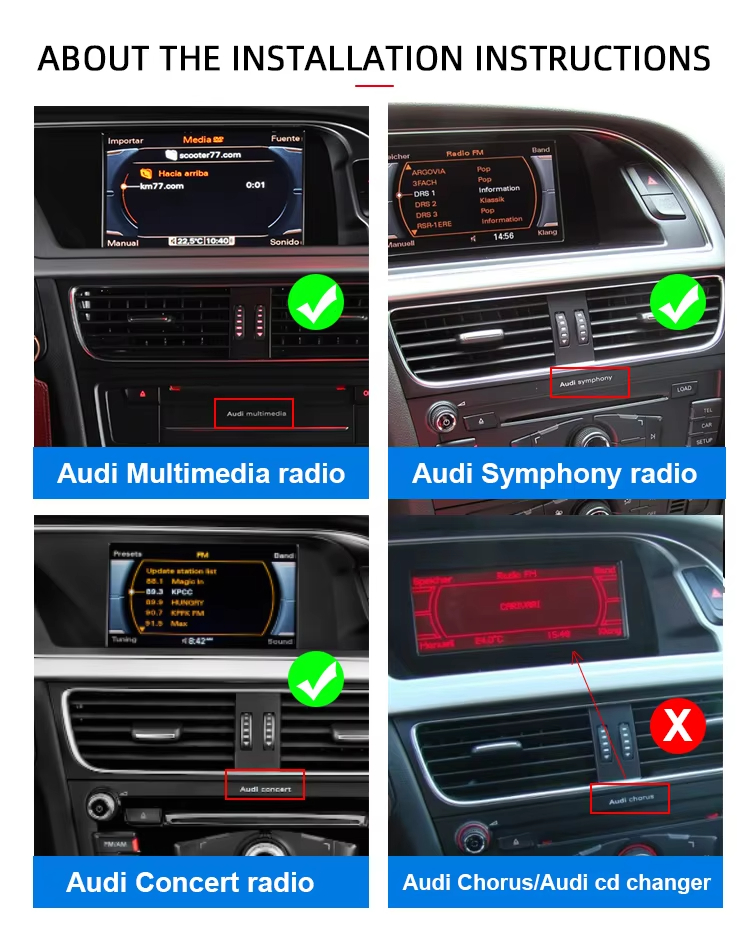 Audi A4 A4L A5 S5 2009 - 2016
