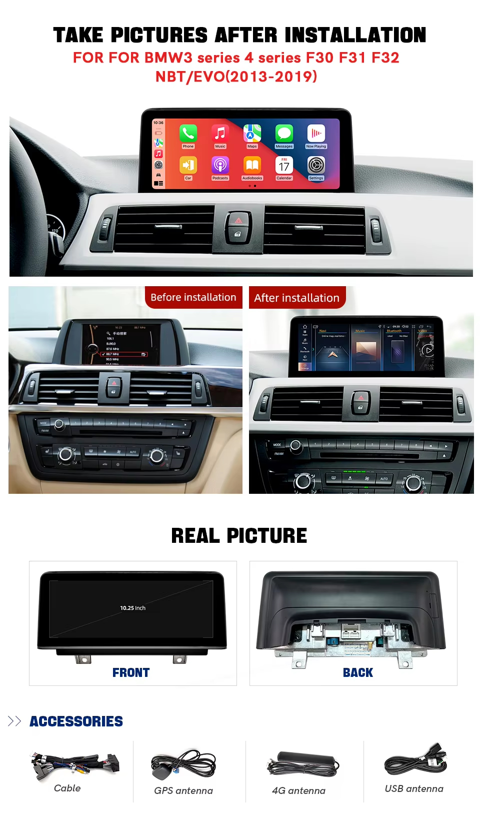 BMW 3  4 Series F30 F31 F32 NBTEVO 2013-2019