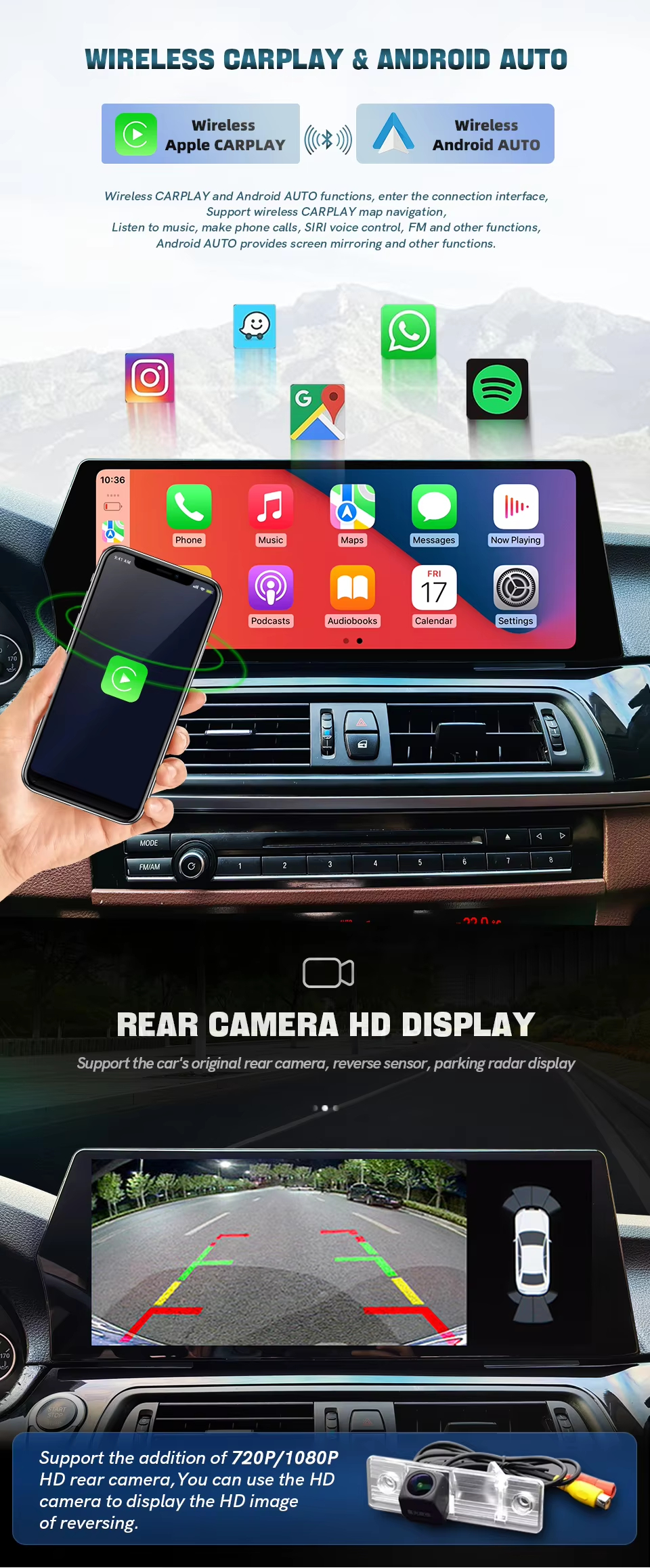 BMW 5series F10 F11 2011-2017 15.5''