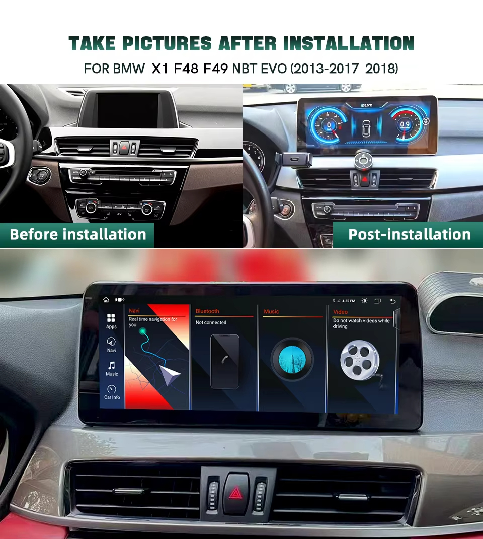 Bmw X1 F48 F49 2016 2019  NBT EVO 12.3''
